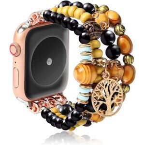 NEW Beaded Apple Watch Band with Charm